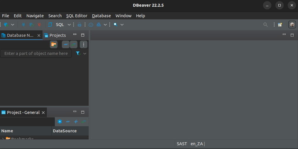 
        Creating a new Database Connection
      